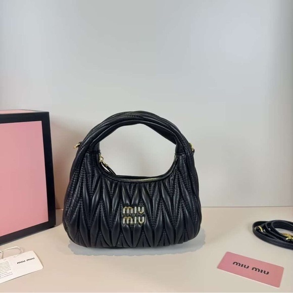 Miu Miu Handbags - Miu Miu Arcadie Matelassé Nappa Leather Bag